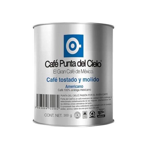 Café Punta Del Cielo Tostado y Molido 300gr En Lata