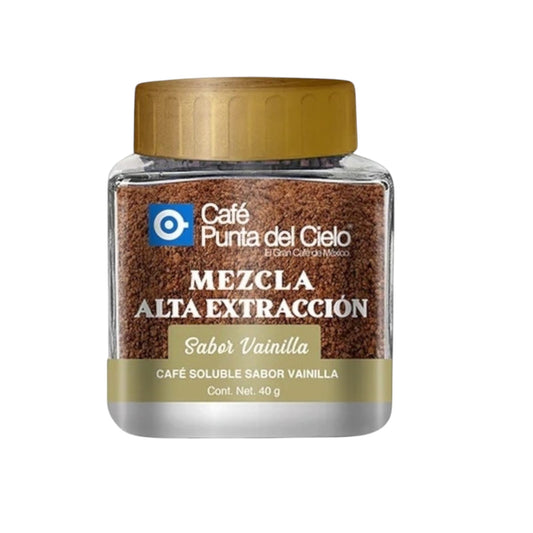 Café Punta Del Cielo Mezcla Alta Extracción Sabor Vainilla 110gr